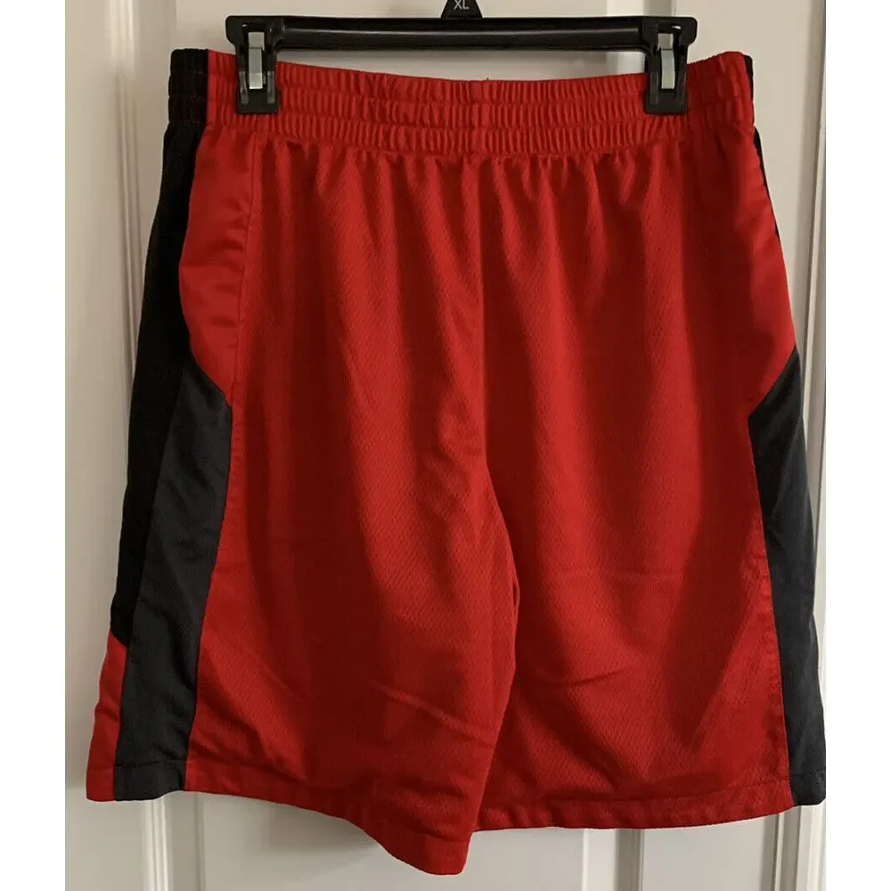 Vintage 5Star Basketball Reversible Men's Red/Black Training Shorts SZ M (32-34)